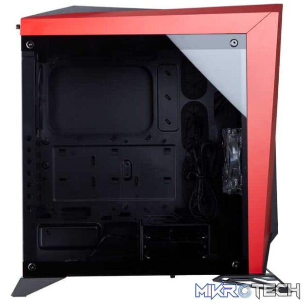 Corsair Carbide series spec Omega Red & Black Windowed ATX PC Chassis - Image 2